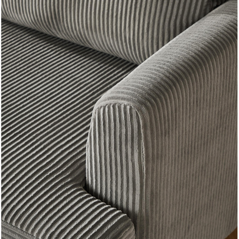 Canapé modulaire moderne, canapé convertible 6 places, Gris