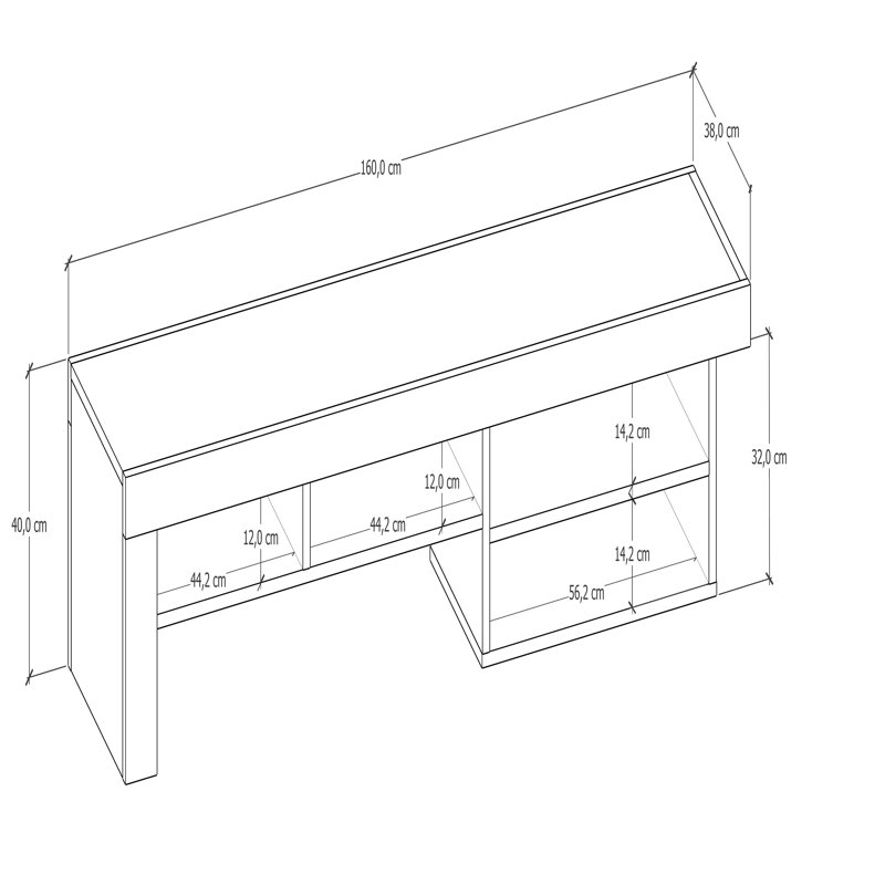 Amiyrah Unfinished TV Stand for TVs up to 70", White