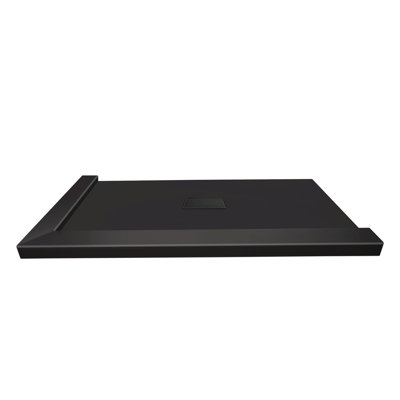Transolid Trimslate 51-in x 40-in Shower Base with Adjustable Double Threshold and Center Drain