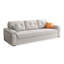 Canapé inclinable en lin mélangé couleur crème avec structure en métal pour chambre et salon-1299509197