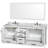 Sheffield 80" Freestanding Double Bathroom Vanity with Marble Top with 70" Mirror-1727842405