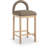 Conrad Letcher Linen Textured Fabric Counter Stool-1357421416