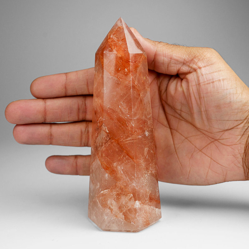 Genuine Polished Strawberry Quartz Point (1 Lbs)