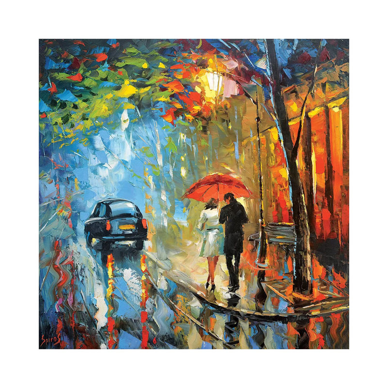 September Rain by Dmitry Spiros - No Frame Gallery-Wrapped Canvas Giclée on Canvas, 66.04 cm H x 66.04 cm W
