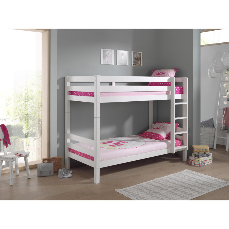 Pino Bunk Bed,  European Single (90 x 200 cm), White
