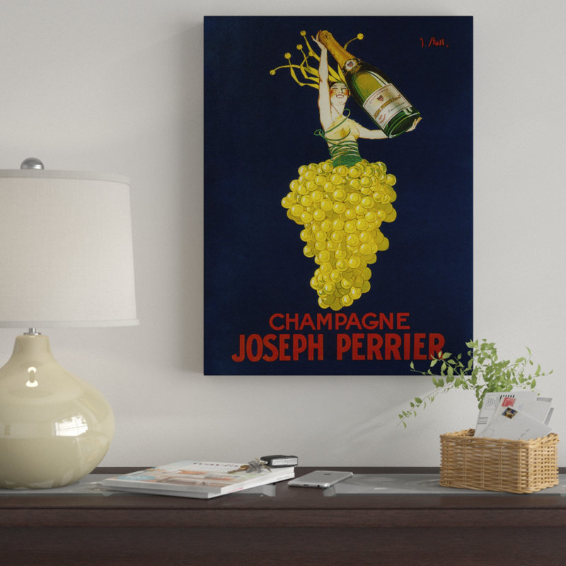 « alcool 4 », affiche rétro sur toile, H 47 po x l 35 po x P 2 po