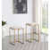 Upholstered Counter Stool with Metal Frame