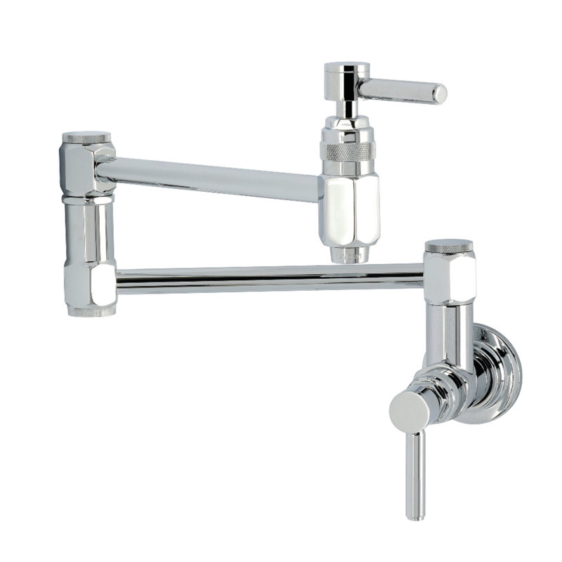 Kingston Brass Concord Wall Mount Pot Filler Faucet, Polished Chrome