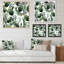 «Tropical Palm Green Leaves On White», reproduction d'art sur toile traditionnelle-66838119-66838117