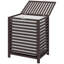 HOMCOM Bamboo Laundry Hamper With Lid