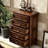 Simple Retro Style Walnut Entrance Cabinet
