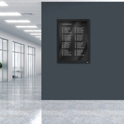 Tableau d'affichage mural fermé pour armoire d'annuaire