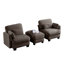 Canapé d'angle modulaire capitonné avec pouf amovible-243418132