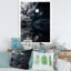 Pleine lune dans le ciel nocturne nuageux IV - photographie sur toile-59282969-59282970