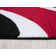 Collingwood Abstract Red/Black/White Area Rug