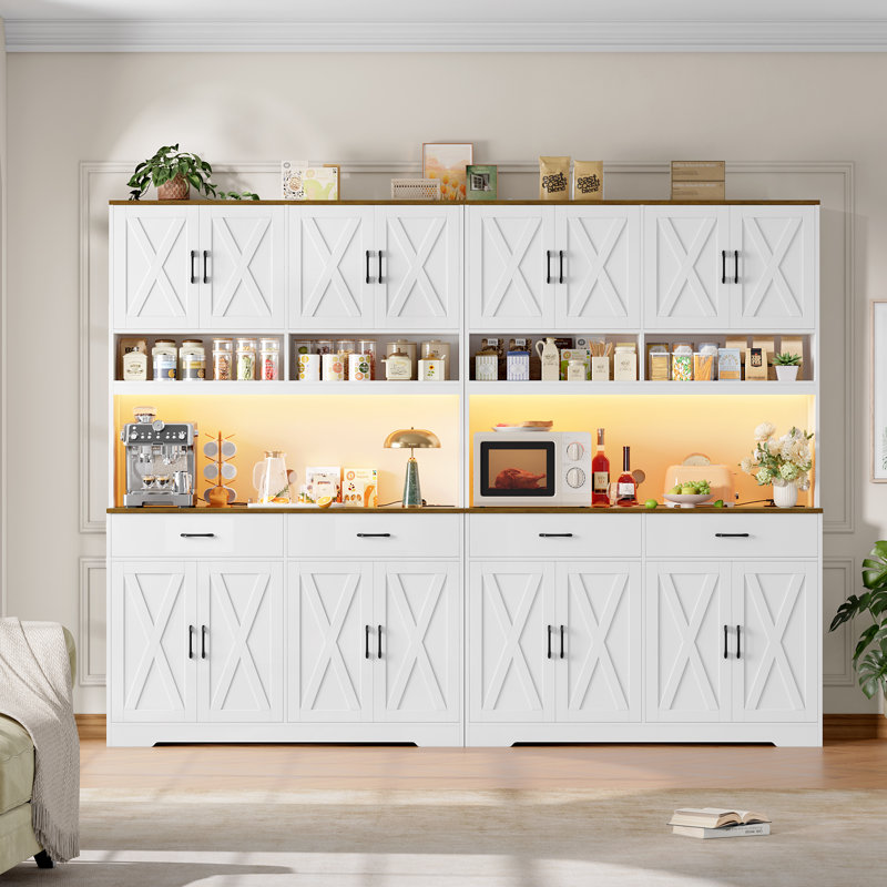 Garde-manger 75,4 "H, Blanc