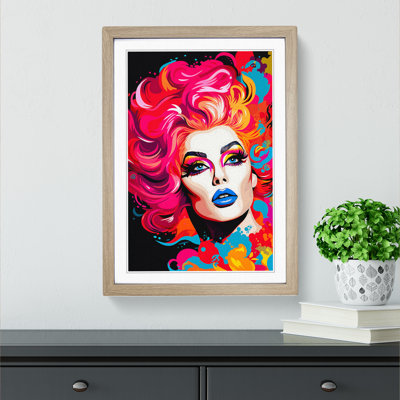 Drag Queen Pop - Single Picture Frame Print on Wood