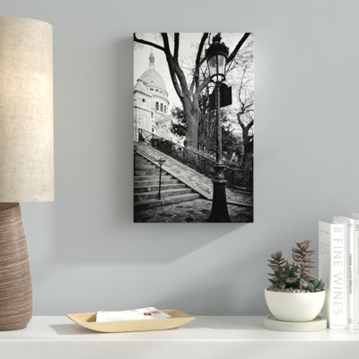 Montmartre france, reproduction de photo sur toile tendue