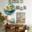 Horloge murale en verre Tropical Island Waterfall - 12 po