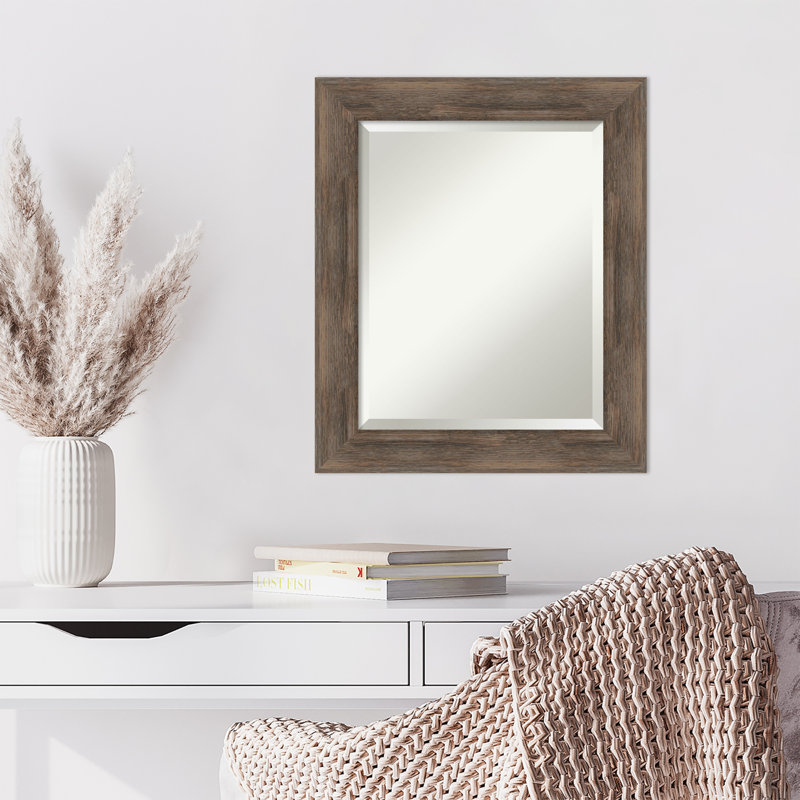 Miroir d'appoint Modeste, Brun mat, 34,75 po x 44,75 po