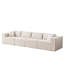 Canapé modulaire en L 104 po en velours côtelé modulaire-1483364771