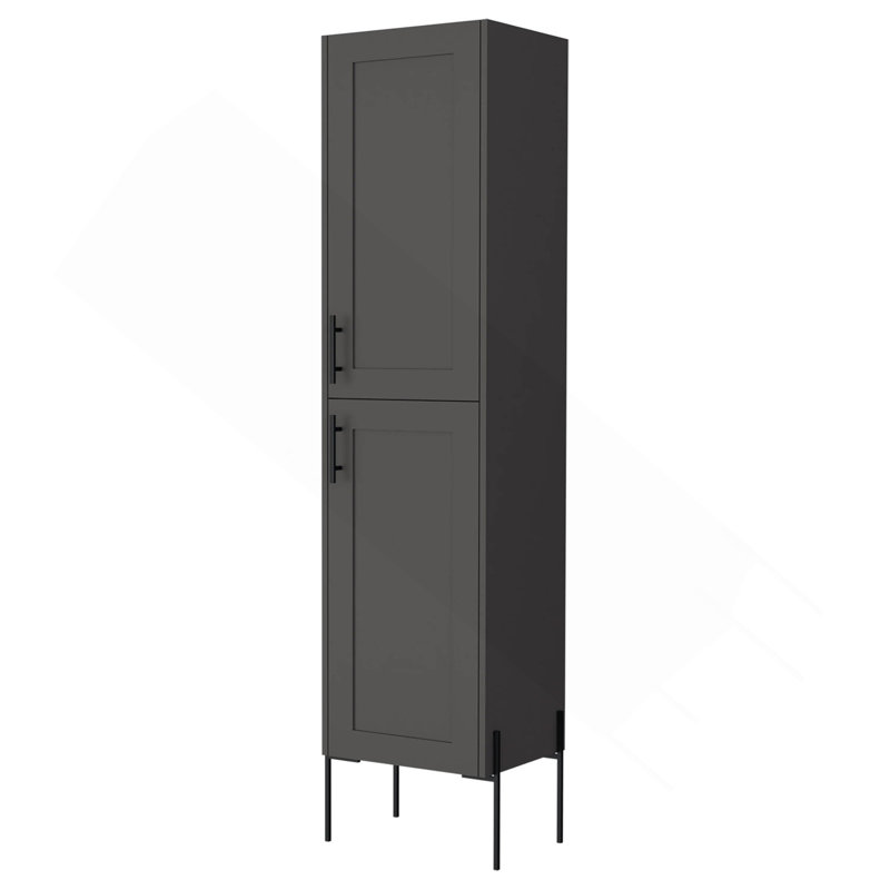 Meuble d'appoint Matt Gray Hight avec 4 tablettes