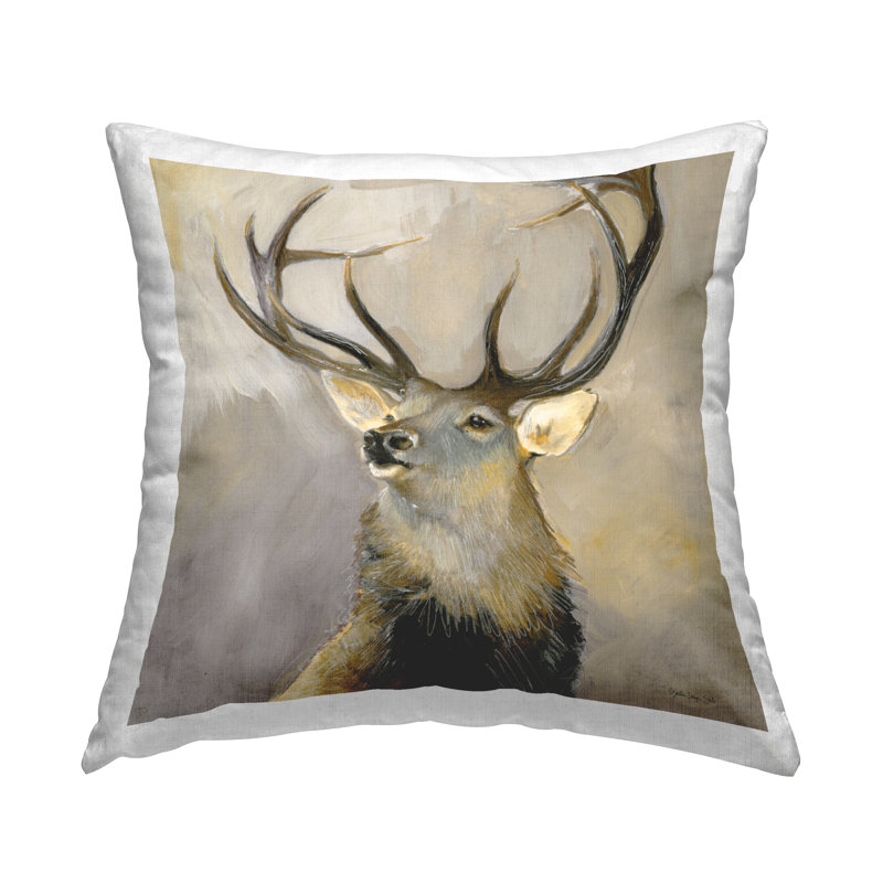 Coussin Stoic Elk Nature, imprimé par Stellar Design Studio
