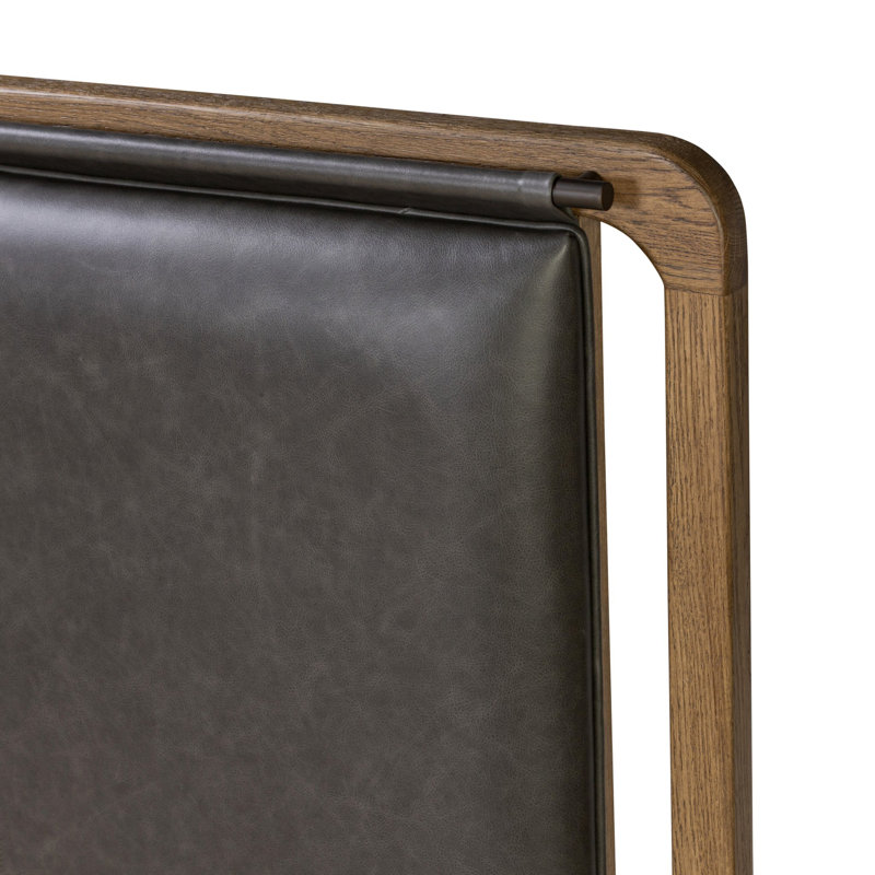Rosedale Upholstered Bed, Queen, Amber Oak/Chaps Ebony