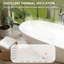 Baignoire autoportante de 65 po à surface solide, baignoire autoportante en résine de pierre de luxe fabriquée à la main avec trop-plein et bonde escamotable, blanc brillant GF-24S06-65GW