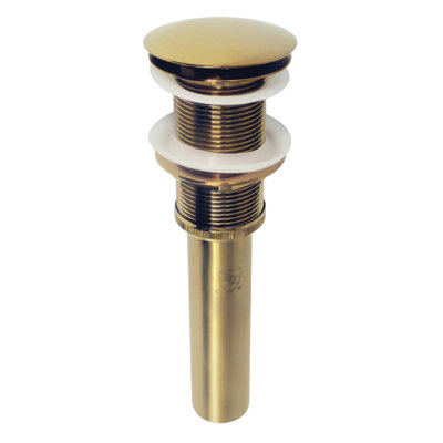 Kingston Brass Coronet Brass Push Pop-Up Bathroom Sink Drain