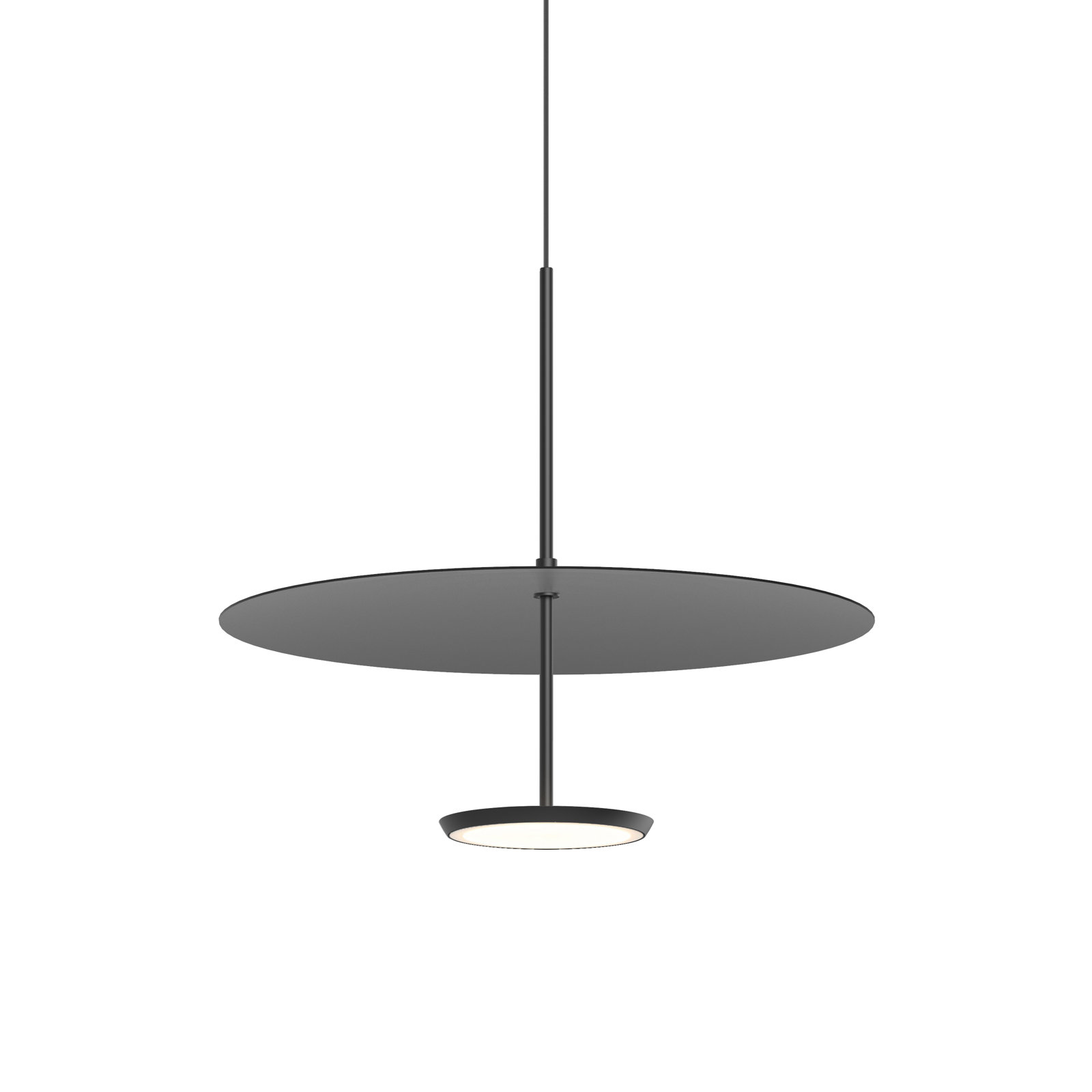 Sky Dome 1 - Light LED Pendant, 17.5" H x 17.5" W x 17.5" D, Black, Matte Black