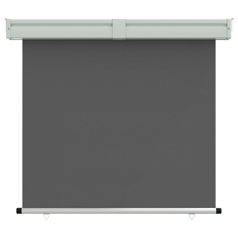 VidaXL 250cm D Polyester Cover Retractable Patio Awning, Anthracite, 100cm W x 250cm D