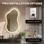 Ensemble de miroirs muraux en forme de nuage, miroir à DEL et miroir décoratif-122267827-122267828