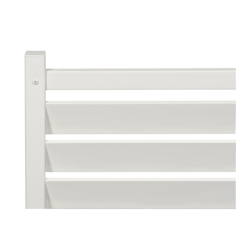 44in H x 36in W White Vinyl Louvered Privacy Screen Panels