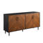 Mid-Century Modern Faux-Bookmatch Door Buffet -170881489