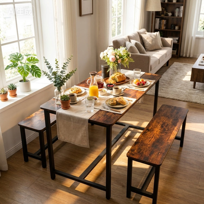 Lasiandra 4 - Person Dining Set