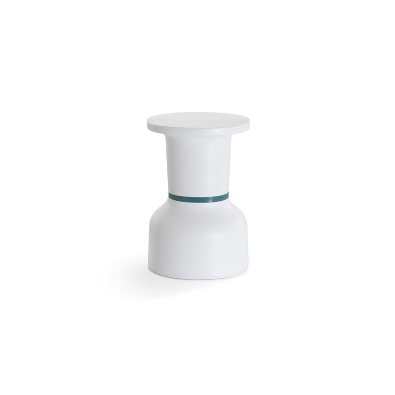 Tabouret d'appoint Paheko HE, Blanc / Bleu