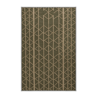 Machine Washable Trellis Brown Area Rug