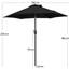 2.3m Garden Parasol Umbrella-217718335