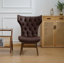 Fauteuil à oreilles et repose-pieds Jeyshan-795056318