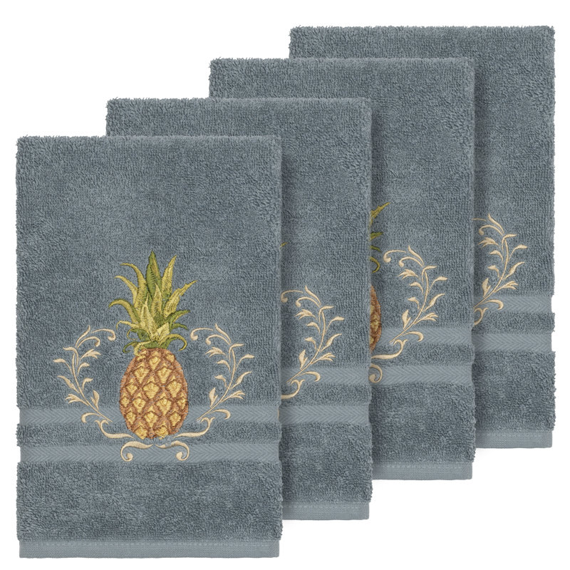 Welcome Turkish Cotton Hand Towel, Teal