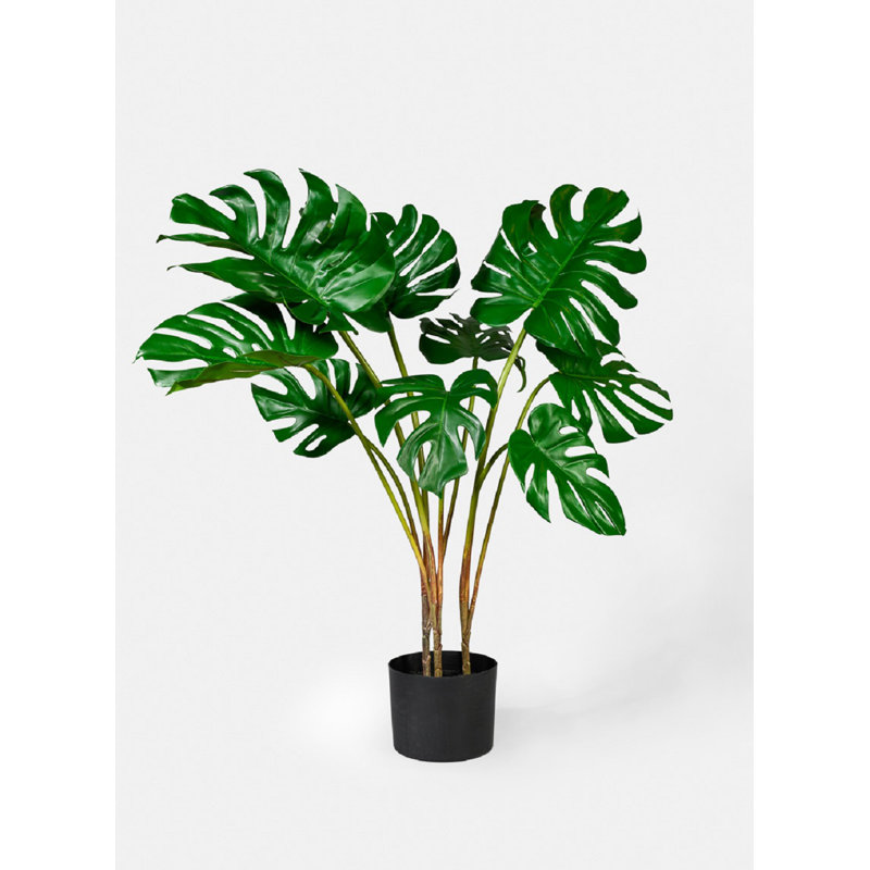 35'' Faux Philodendron Plant in Pot