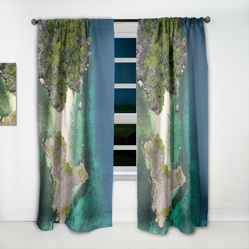 Panneaux de rideaux semi-transparents avec passe-tringle
