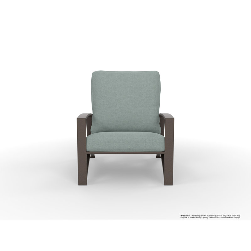 Arc Outdoor Lounge Chair, Cast Lagoon, Copper Creek
