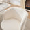 Tabouret de bar pivotant à 360 ° à hauteur réglable, chaise de salle à manger ronde rembourrée en chenille moderne, fauteuil de meuble-lavabo ergonomique pour chambre à coucher, îlot de cuisine et pub, paquet simple
