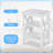 Storage Bed With 4 Drawers And 3-Tier Nightstand Bedroom Set Platform Velvet Bed With Under-Bed Storage, Modern Upholstered Bed Set-1817237465-1817401090