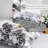 Allure 500TC Duvet Cover Set 100%  Long-Staple Cotton Chinese Mountain Paint Patterned Sateen Comforter Cover 3Pcs With Zipper Closure & Corner Ties,King-1026775408