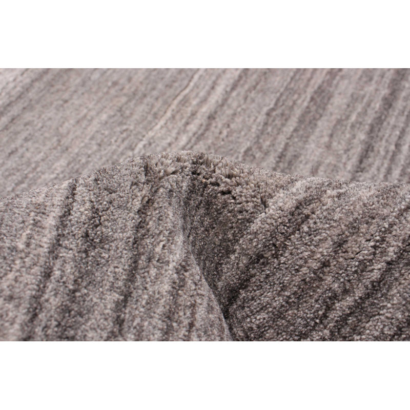 Tapis unique en laine noué à la main gris nouvel âge 5 pi 3 po x 7 pi 10 po Kashkuli Gabbeh