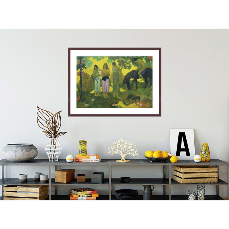 Rupe Rupe (Fruit Gathering) par Paul Gauguin - Estampe numérique encadrée, H 30,61 po x l 41,5 po