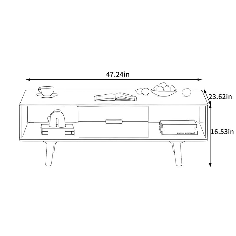 Solid Wood Coffee Table